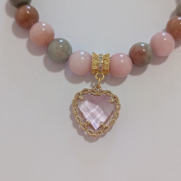 Jade Bracelet With Charm - Picture 3 of 6